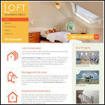 Screen shot of the Loft Conversions Direct website.