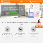 Screen shot of the Deep Cleaning Hampstead Ltd website.