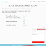 Screen shot of the Majestic Cleaners website.