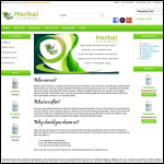 Screen shot of the Herbal Care Products website.