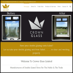 Screen shot of the Crown Glass Ltd website.