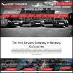 Screen shot of the Airport Transfers Banbury Ltd website.