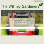 Screen shot of the The Witney Gardener website.