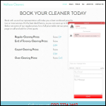 Screen shot of the Wallace Cleaners website.