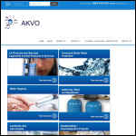 Screen shot of the Akvo Ltd website.