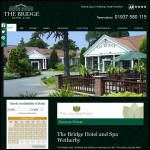 Screen shot of the The Bridge Hotel and Spa website.