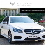 Screen shot of the Platinum Cars website.