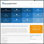 Screen shot of the UK Commercial Gas website.