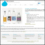 Screen shot of the Water Promotions website.