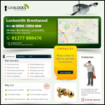 Screen shot of the Locksmith Brentwood website.