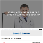Screen shot of the Study medicine in Europe website.