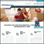 Screen shot of the Man with Van Wandsworth Ltd website.