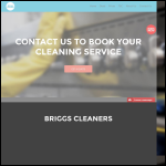 Screen shot of the Briggs Cleaners website.