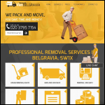 Screen shot of the Removal Van Belgravia Ltd website.