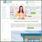 Screen shot of the Cleaning Gutters website.