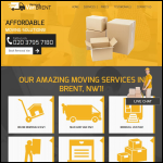 Screen shot of the Removal Van Brent Ltd website.