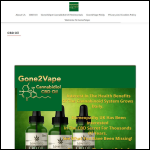 Screen shot of the Gone2Vape website.