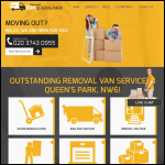 Screen shot of the Removal Van Queen's Park Ltd website.