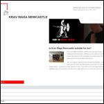 Screen shot of the Krav Maga Newcastle website.