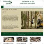 Screen shot of the Balcombe Estate Sawmill website.