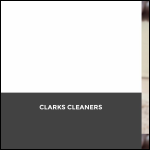 Screen shot of the Clarks Cleaners website.
