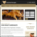 Screen shot of the Hog Roast Harrogate website.