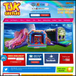 Screen shot of the TJK Castles website.