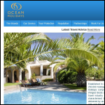 Screen shot of the Ocean Florida website.
