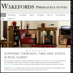 Screen shot of the Wakeford's Fireplaces & Stoves website.