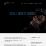 Screen shot of the Urban Edge website.