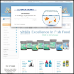 Screen shot of the Aquacadabra Aquarium & Pond Supplies website.