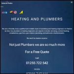Screen shot of the HeatingandPlumbers.com Central Heating & Plumbing Services   website.
