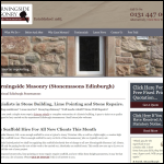 Screen shot of the Morningside Masonry Ltd website.