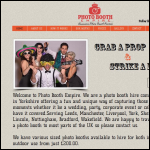 Screen shot of the Photo Booth Empire website.