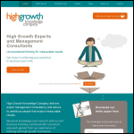 Screen shot of the High Growth Knowledge Company Ltd website.