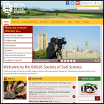 Screen shot of the The British Society of Soil Science website.