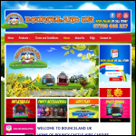 Screen shot of the Bounceland UK website.
