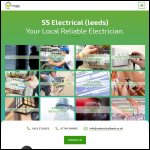Screen shot of the SS Electrical Leeds Ltd website.