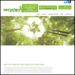 Screen shot of the recycleyourcars website.