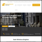 Screen shot of the Sash Windows Brighton website.