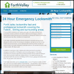Screen shot of the Forth Valley Locksmith website.