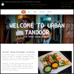 Screen shot of the Urban Tandoor website.