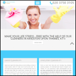 Screen shot of the Kingston upon Thames Cleaners Ltd website.