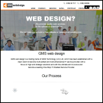 Screen shot of the Website Design Luton - GMSWebDesign website.