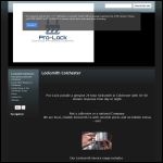 Screen shot of the Pro-Lock Locksmiths website.