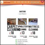 Screen shot of the Local Cleaners Dartford website.