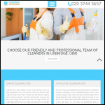 Screen shot of the Uxbridge Cleaners Ltd website.