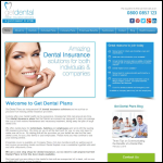Screen shot of the Get Dental Plans website.