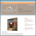 Screen shot of the Therapies at Wootton Fields website.
