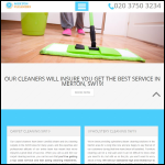 Screen shot of the Merton Cleaners Ltd website.